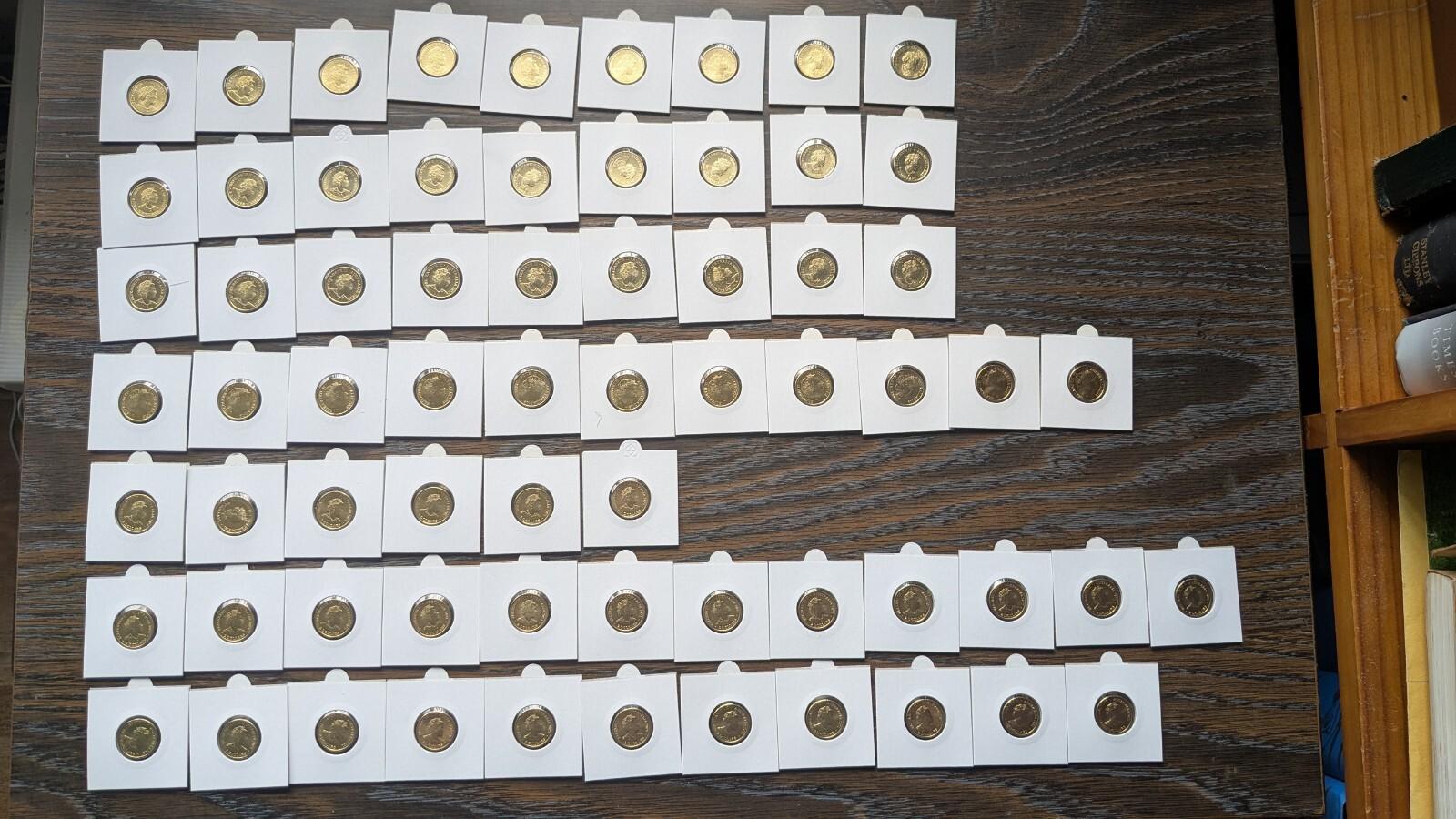 Australian $2 Coin Collection - RAM/Cotton Co - 67 Coins