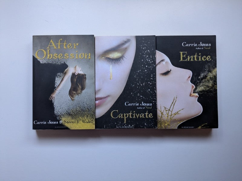 After Obsession, Captivate, Entice - 3 x Carrie Jones Books - Great Value