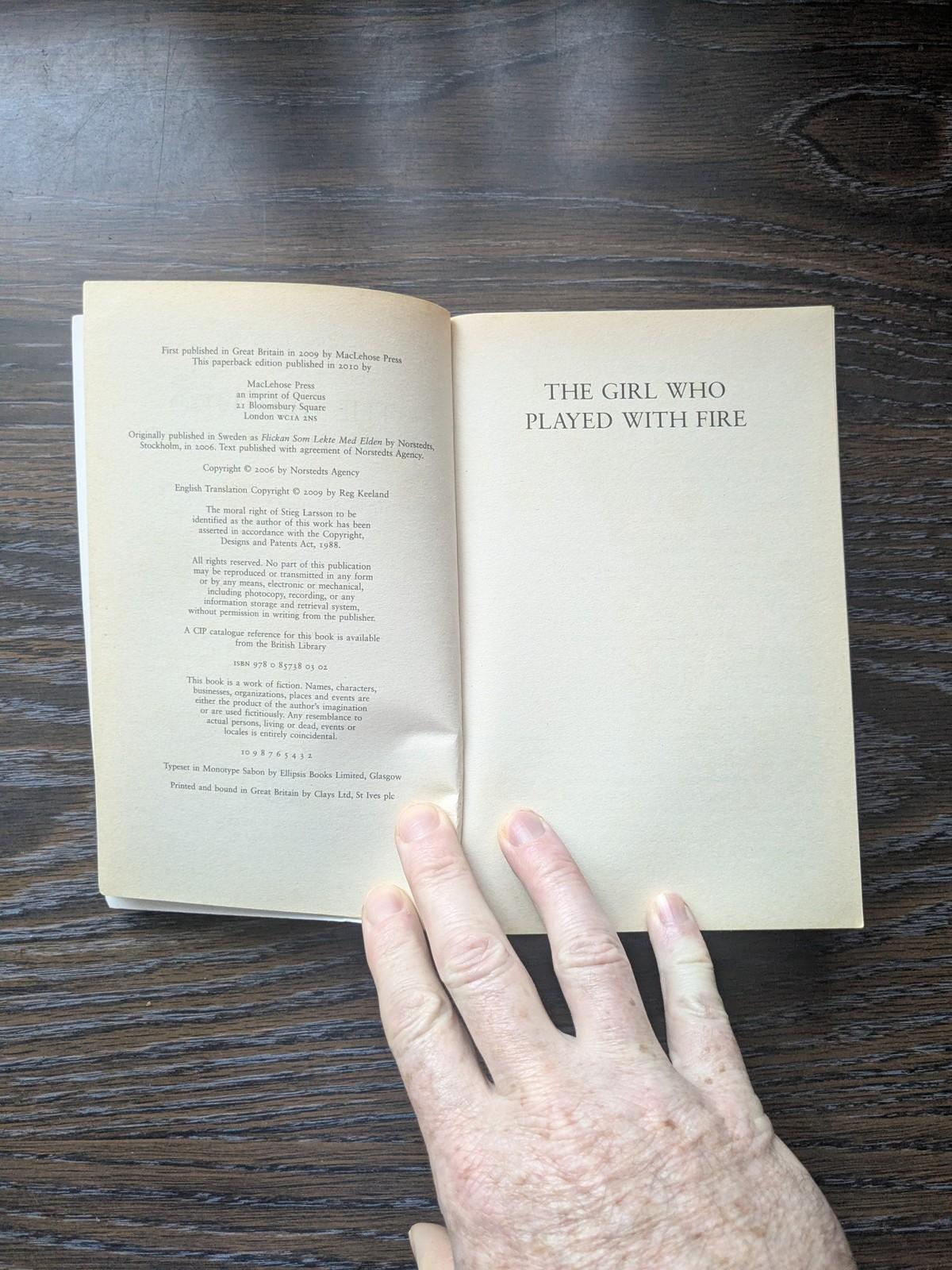 Stieg Larsson The Girl Who Played With Fire The Girl Who Kicked A Hornets Nest