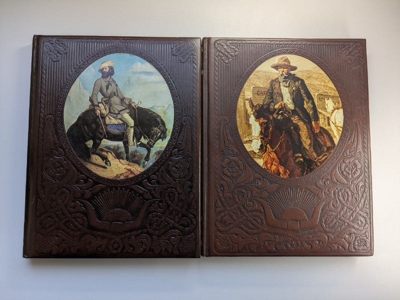 Time Life Classics The Gunfighers and Trailblazers Leather Bound Books