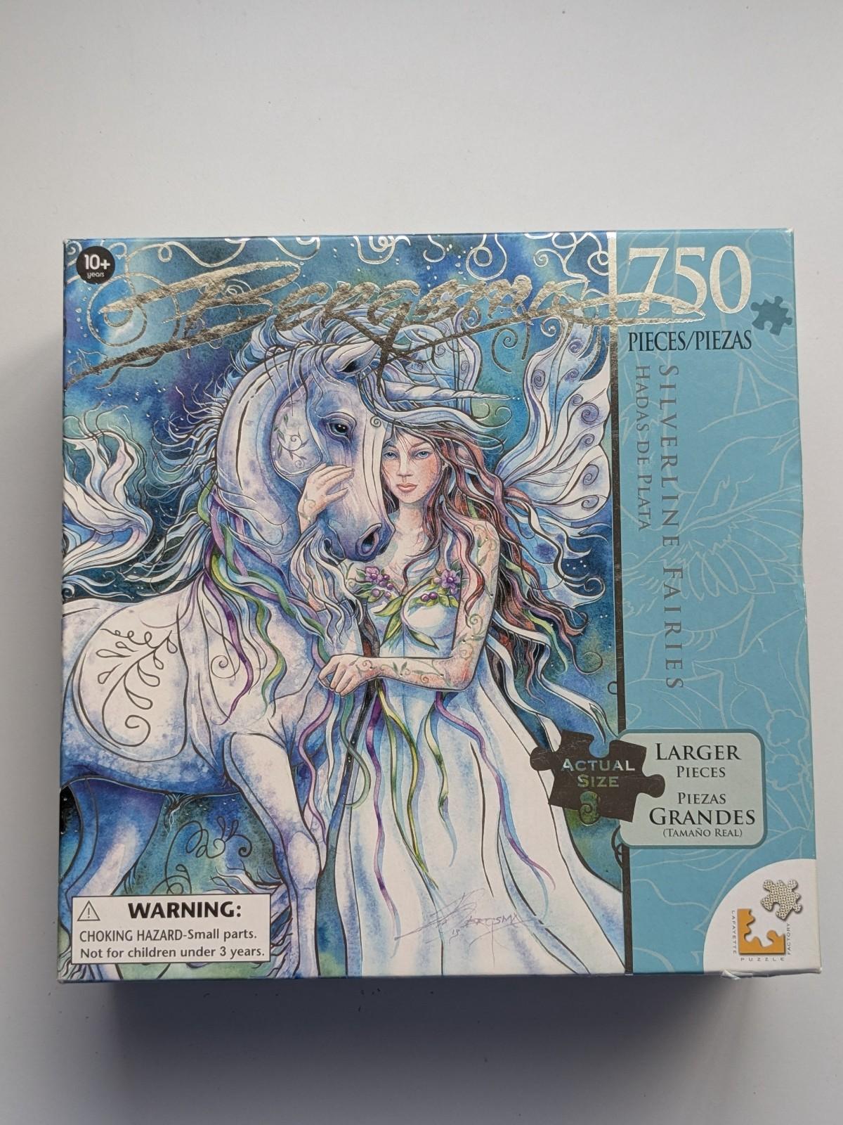 Bergsma 750 Piece JIgsaw Puzzle Silverline Fairies Hadas De Plata