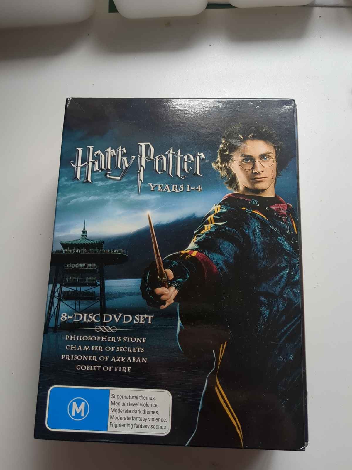 Harry Potter 1-4 DVD 8-Disc Set Stone Goblet Fire
