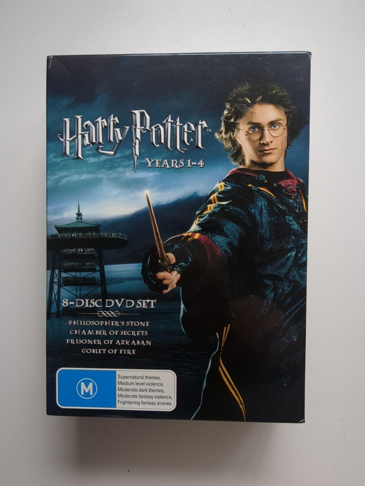 Harry Potter 1-4 DVD 8-Disc Set Stone Goblet Fire