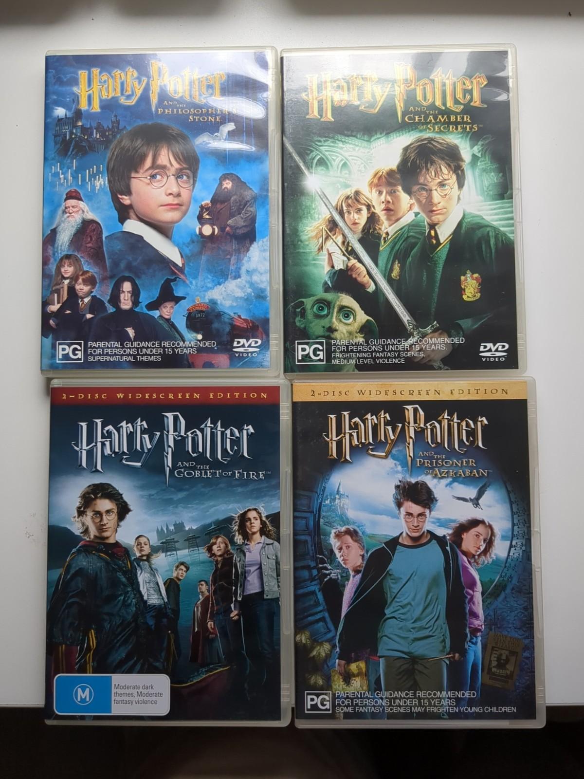 Harry Potter 1-4 DVD 8-Disc Set Stone Goblet Fire