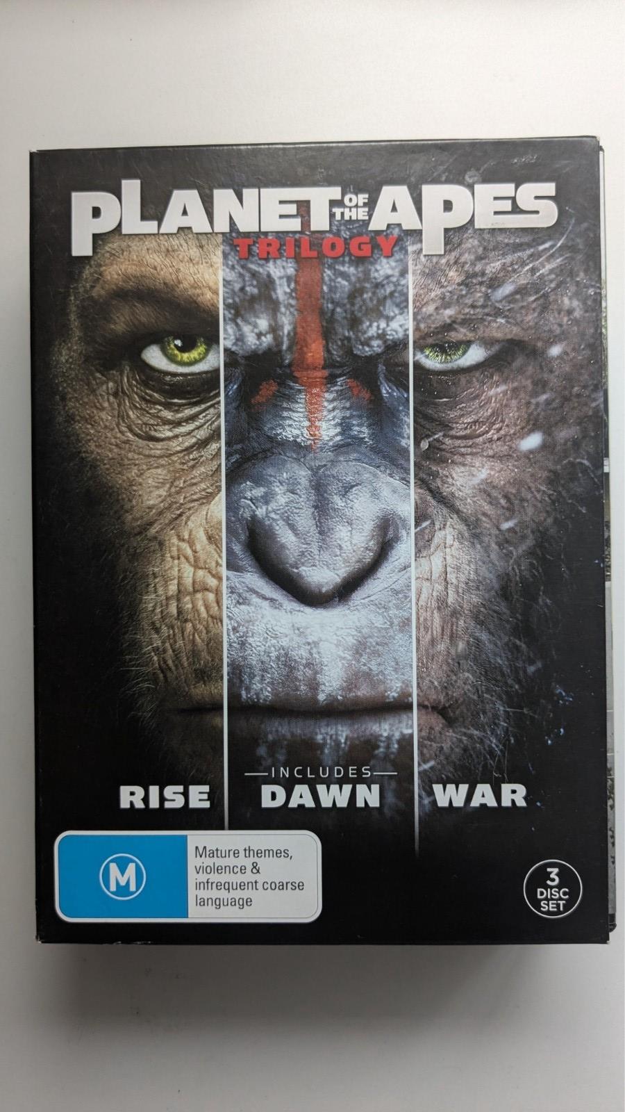 Planet of The Apes DVD Trilogy Rise  Dawn and War