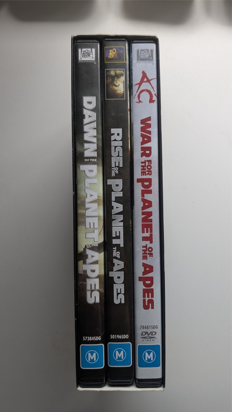 Planet of The Apes DVD Trilogy Rise  Dawn and War