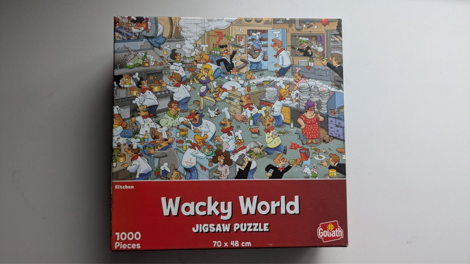 Goliath Wacky World Jigsaw Puzzle - "Kitchen" - 1000 Pieces - Cartoon Chaos