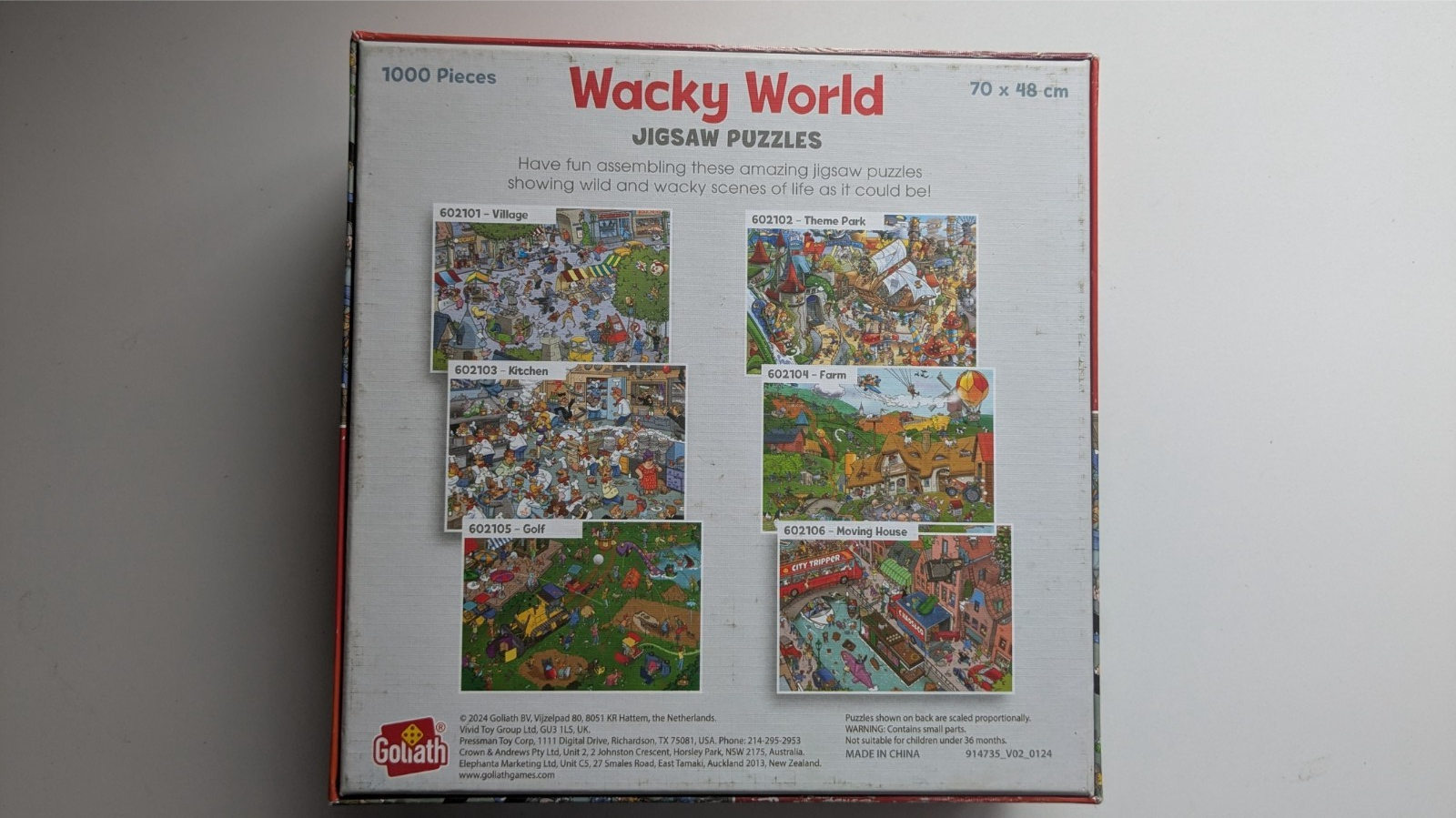 Goliath Wacky World Jigsaw Puzzle - "Kitchen" - 1000 Pieces - Cartoon Chaos