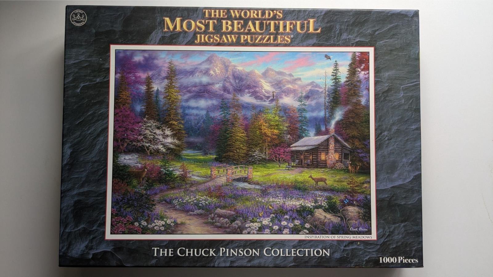 Crown & Andrews 1000 Piece Puzzle - Chuck Pinson "Inspiration of Spring Meadows"