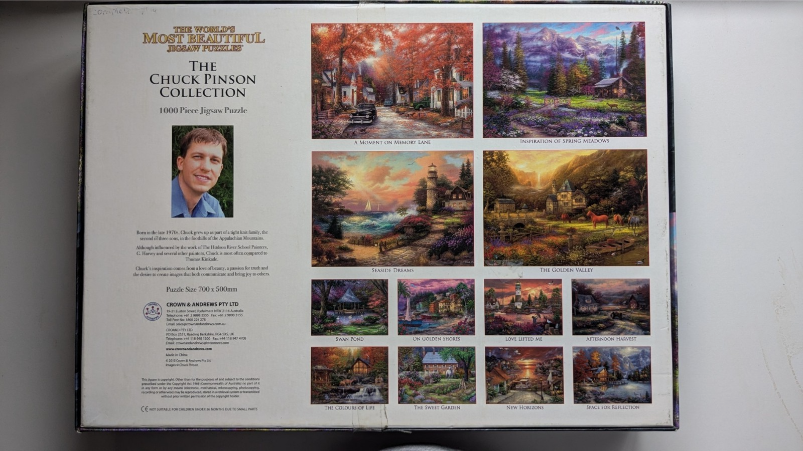 Crown & Andrews 1000 Piece Puzzle - Chuck Pinson "Inspiration of Spring Meadows"