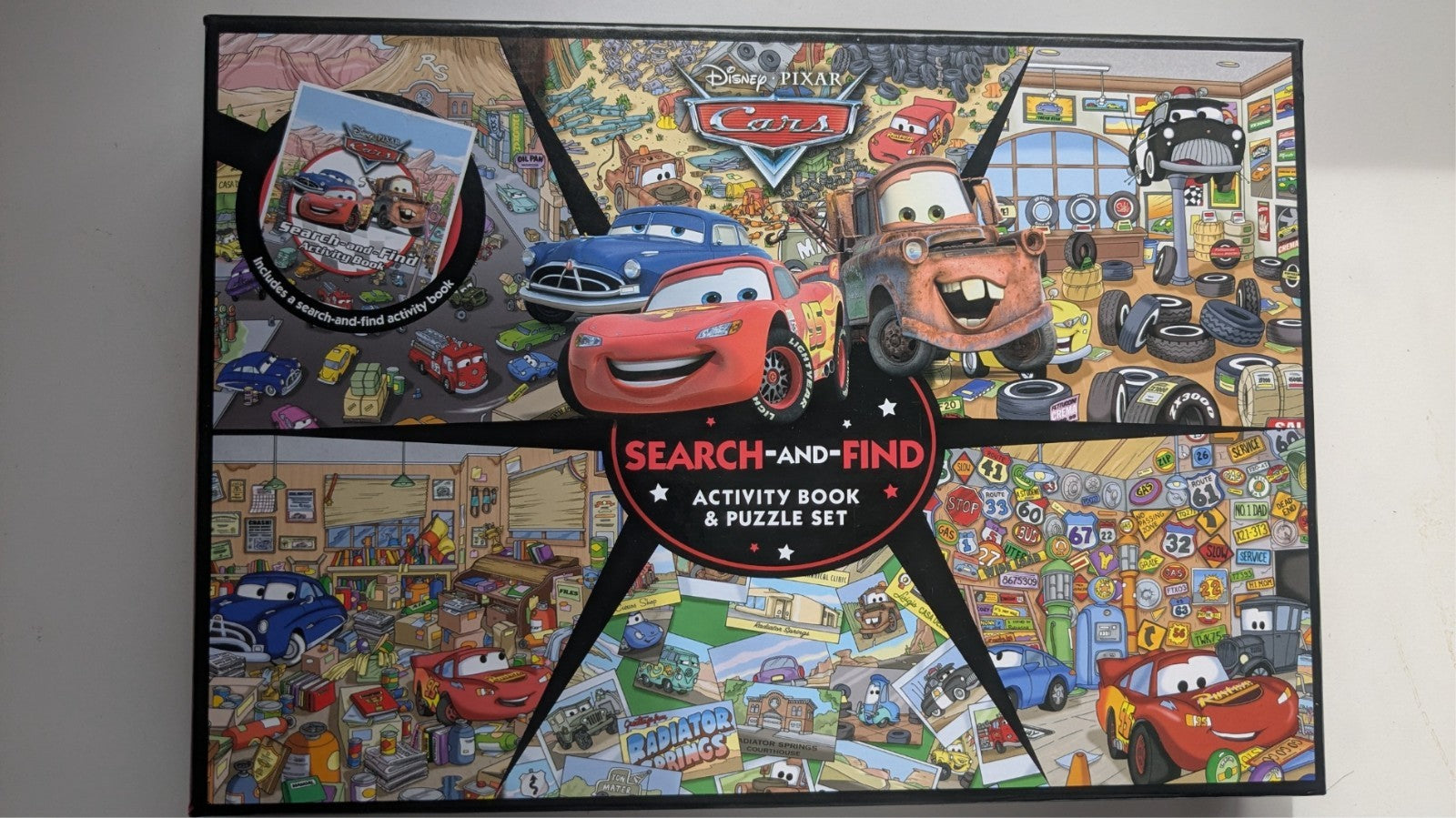 Disney Pixar Cars Search and Find Puzzle & Activity Book Set