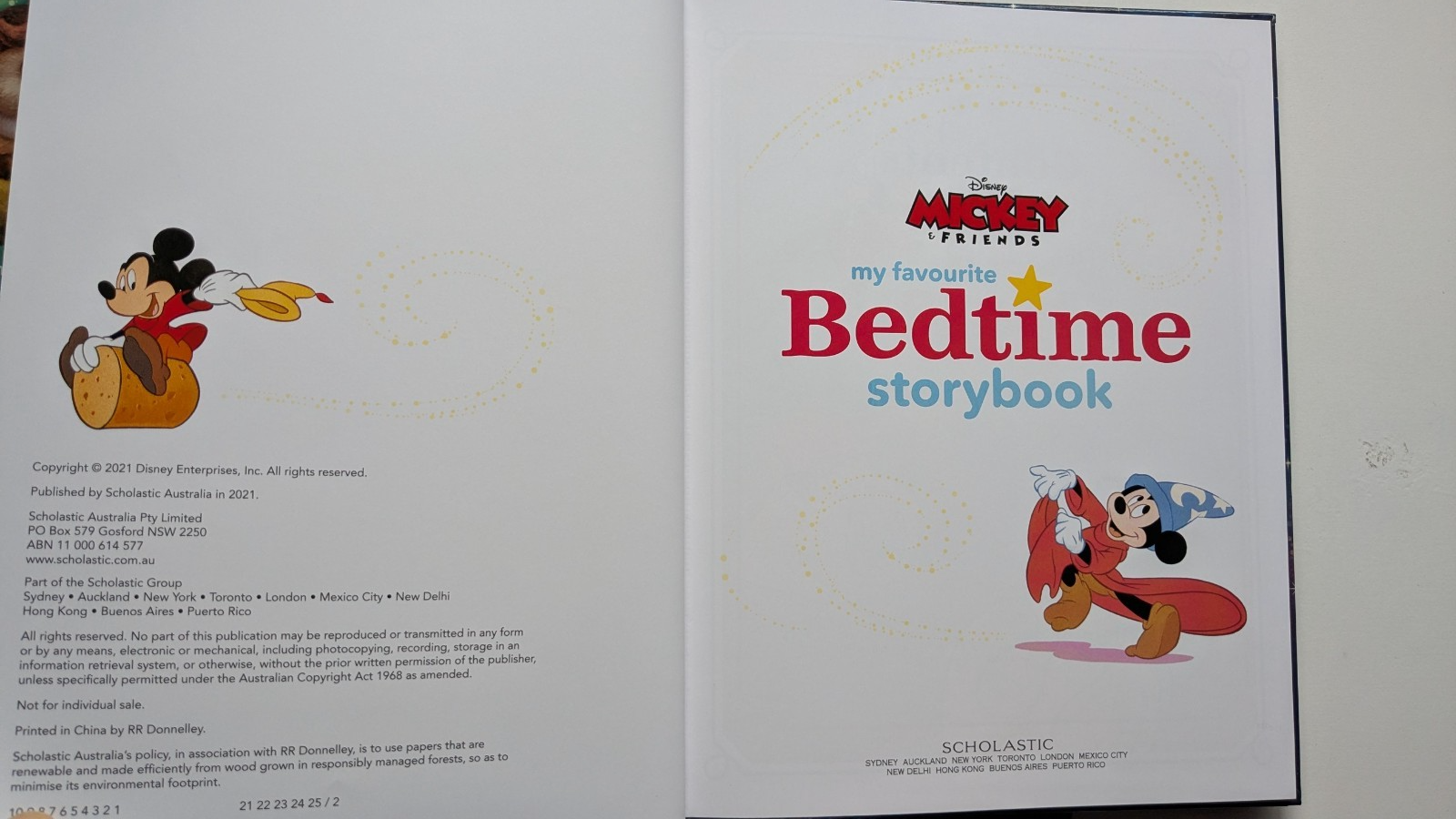 Disney Bedtime Storybook Collection Hardcover Books