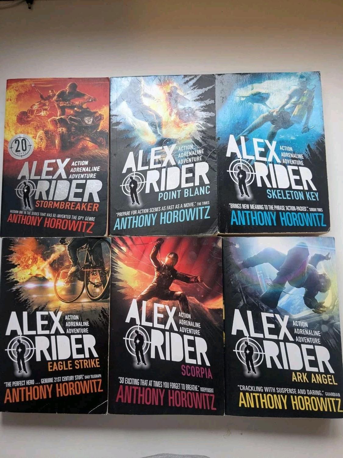 Alex Rider Books 1-6 Anthony Horowitz Spy Thriller Paperback Lot