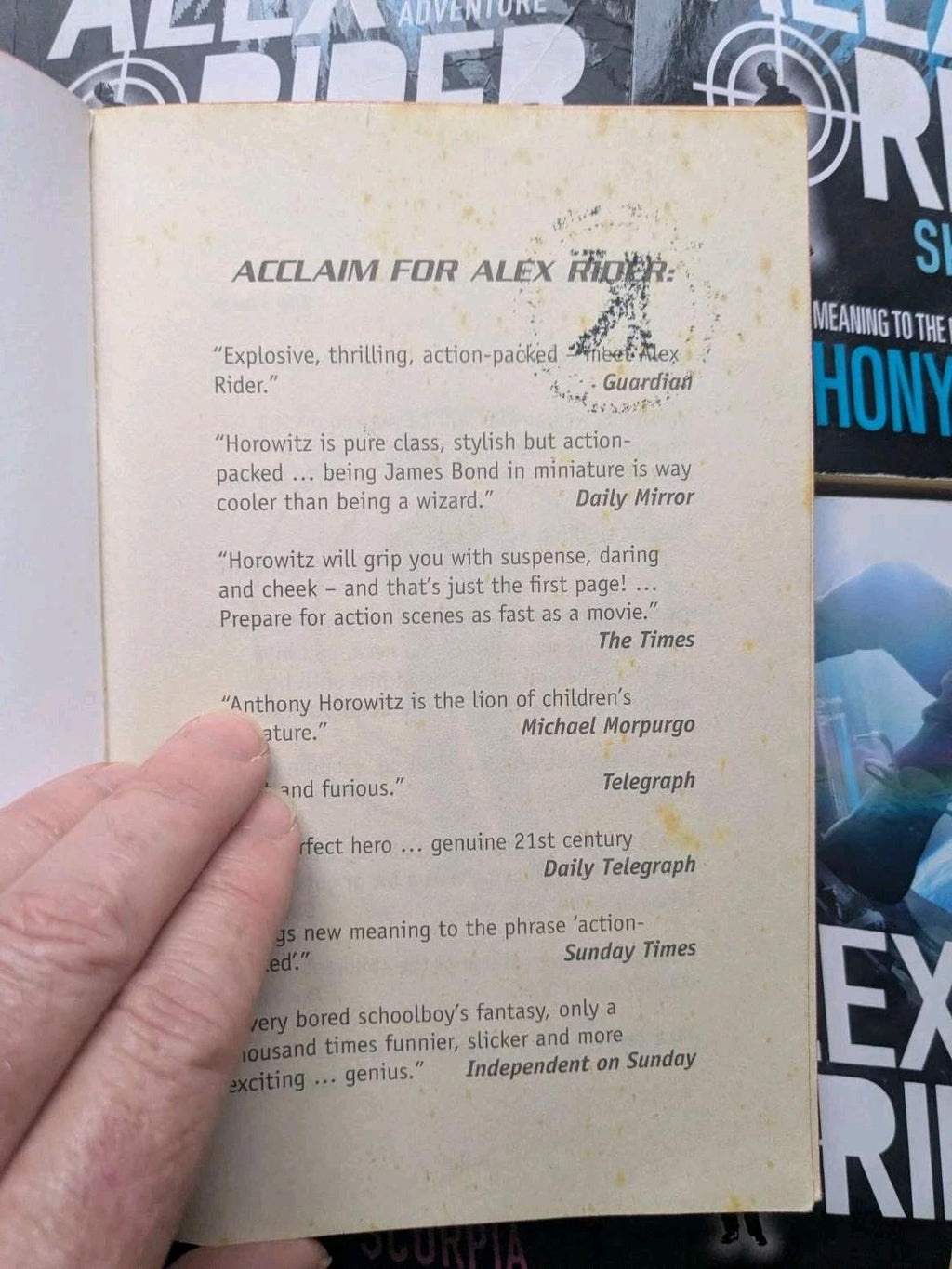 Alex Rider Books 1-6 Anthony Horowitz Spy Thriller Paperback Lot