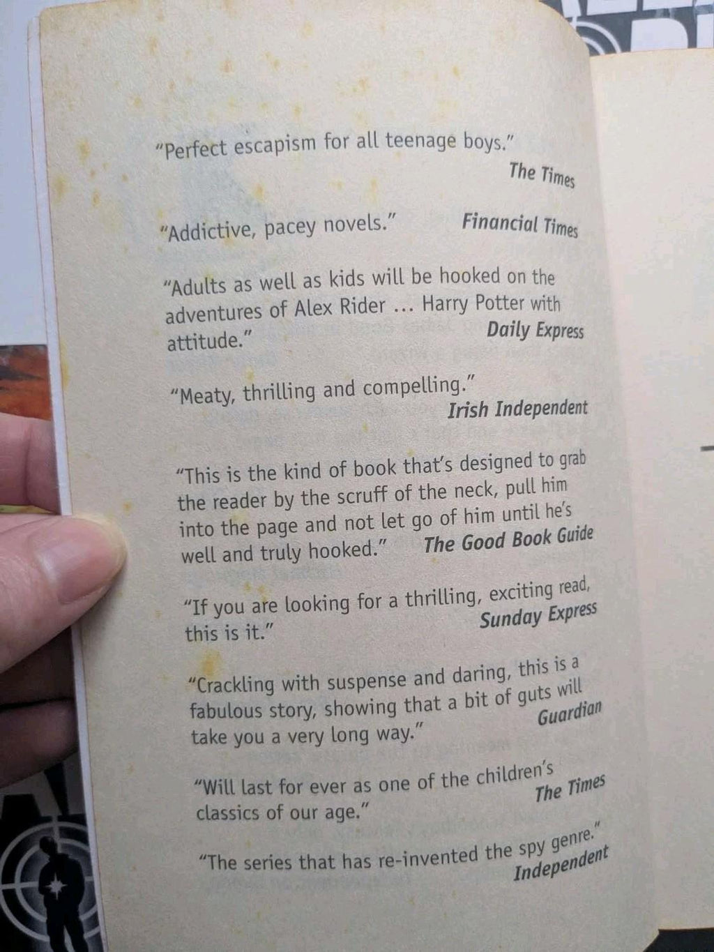 Alex Rider Books 1-6 Anthony Horowitz Spy Thriller Paperback Lot