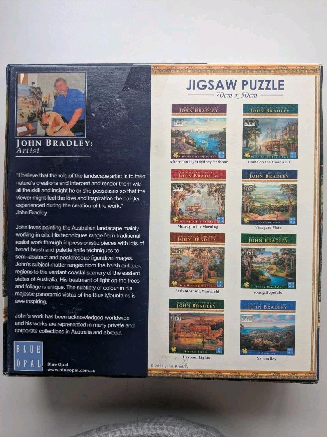 Blue Opal John Bradley Vineyard Vista 1000 Pc Puzzle