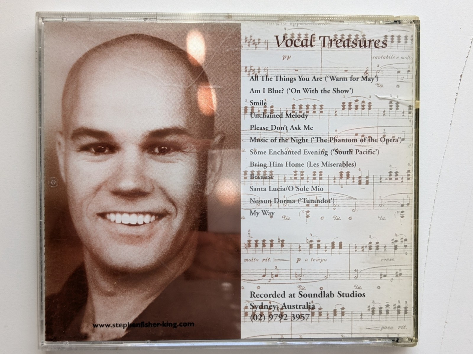 Stephen Fisher-King Vocal Treasures Audio CD Signed Booklet