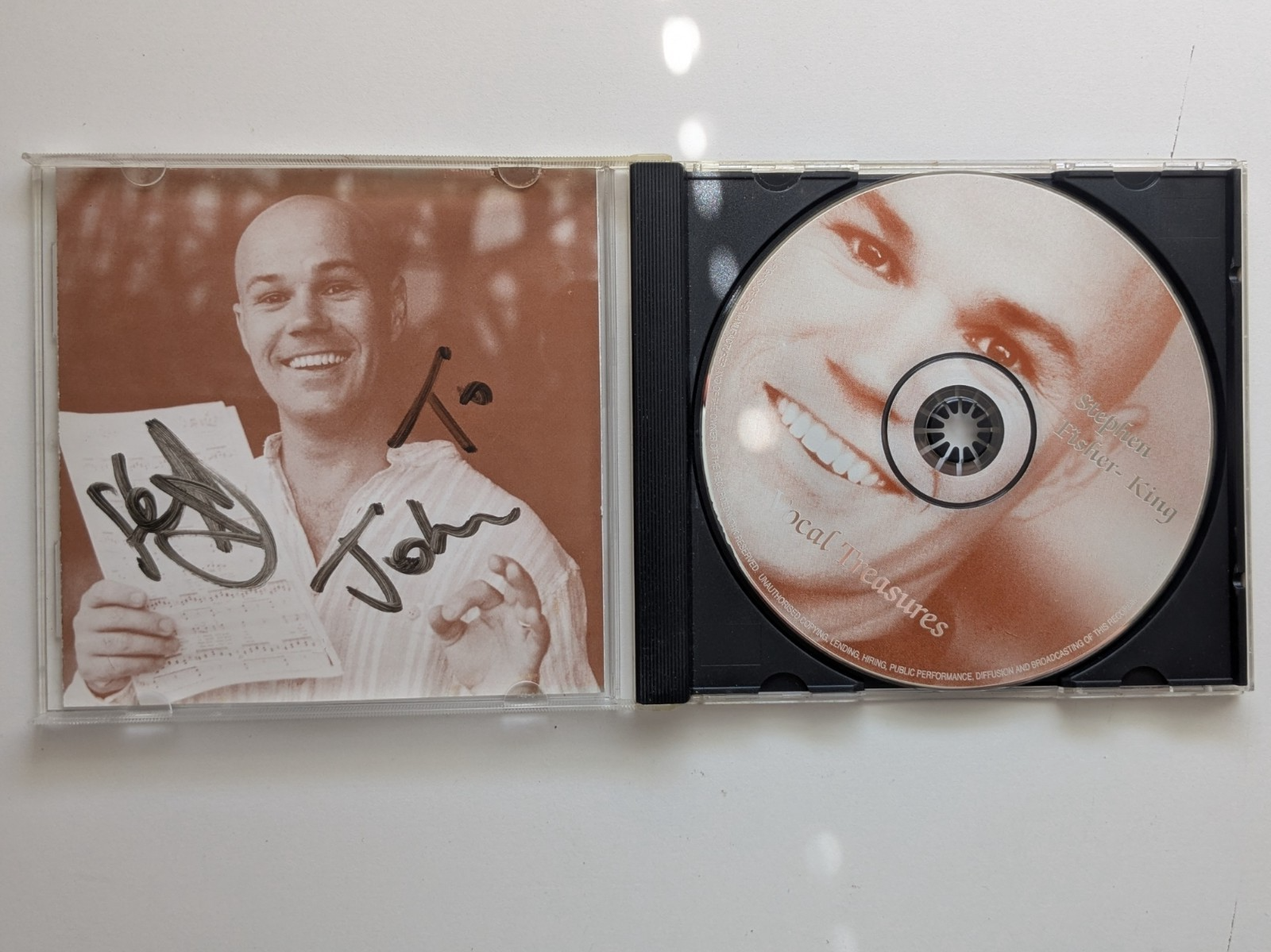 Stephen Fisher-King Vocal Treasures Audio CD Signed Booklet