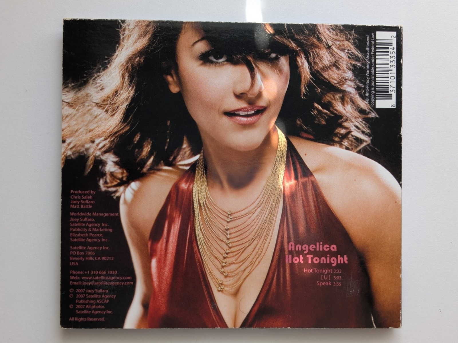 Angelica Hot Tonight Single CD - Rare Single