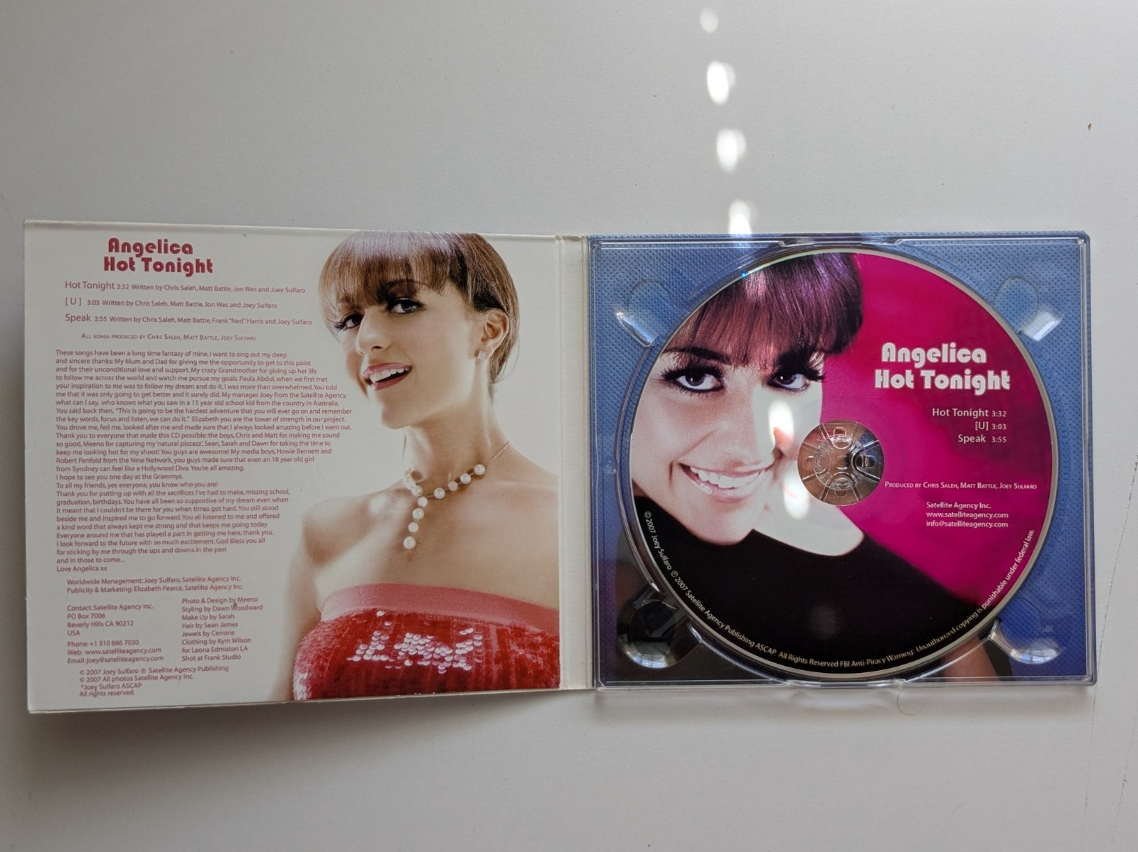 Angelica Hot Tonight Single CD - Rare Single