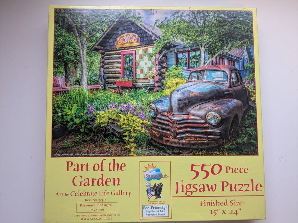 550 PIECE  " PART OF THE GARDEN PUZZLE " by Celebrate Life Gallery - 15" X 24"