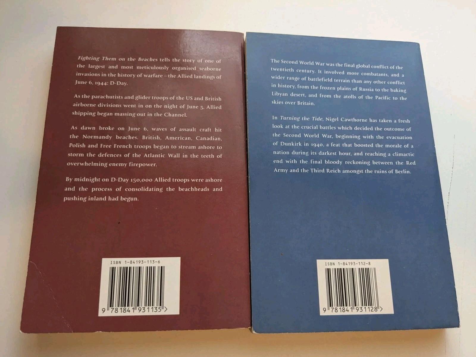 Nigel Cawthorne WWII 2 Fighting On Beaches and D-Day Paperback Books