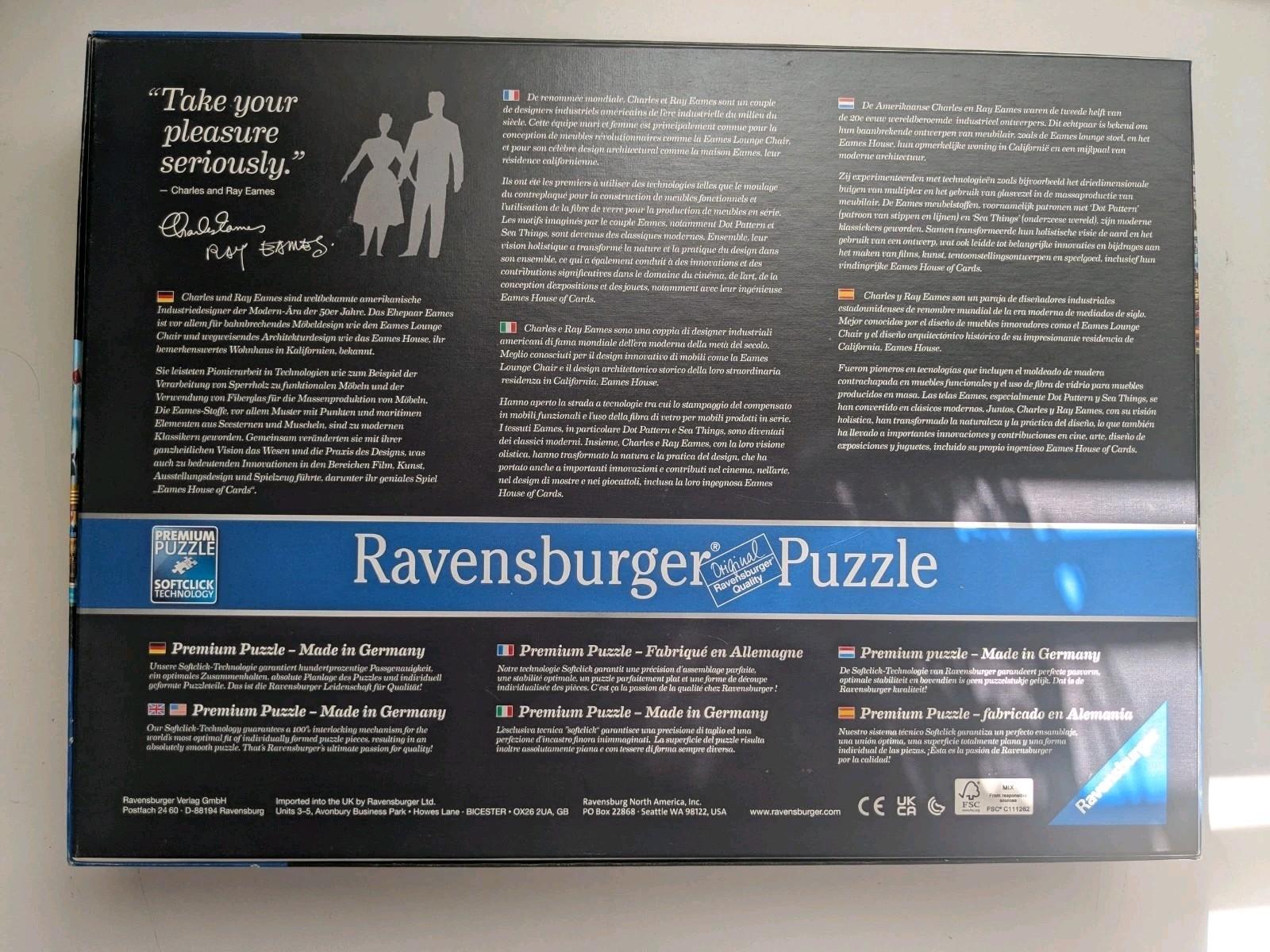 Ravensburger 1500pc Collector's Edition House of Cards Jigsaw Puzzle