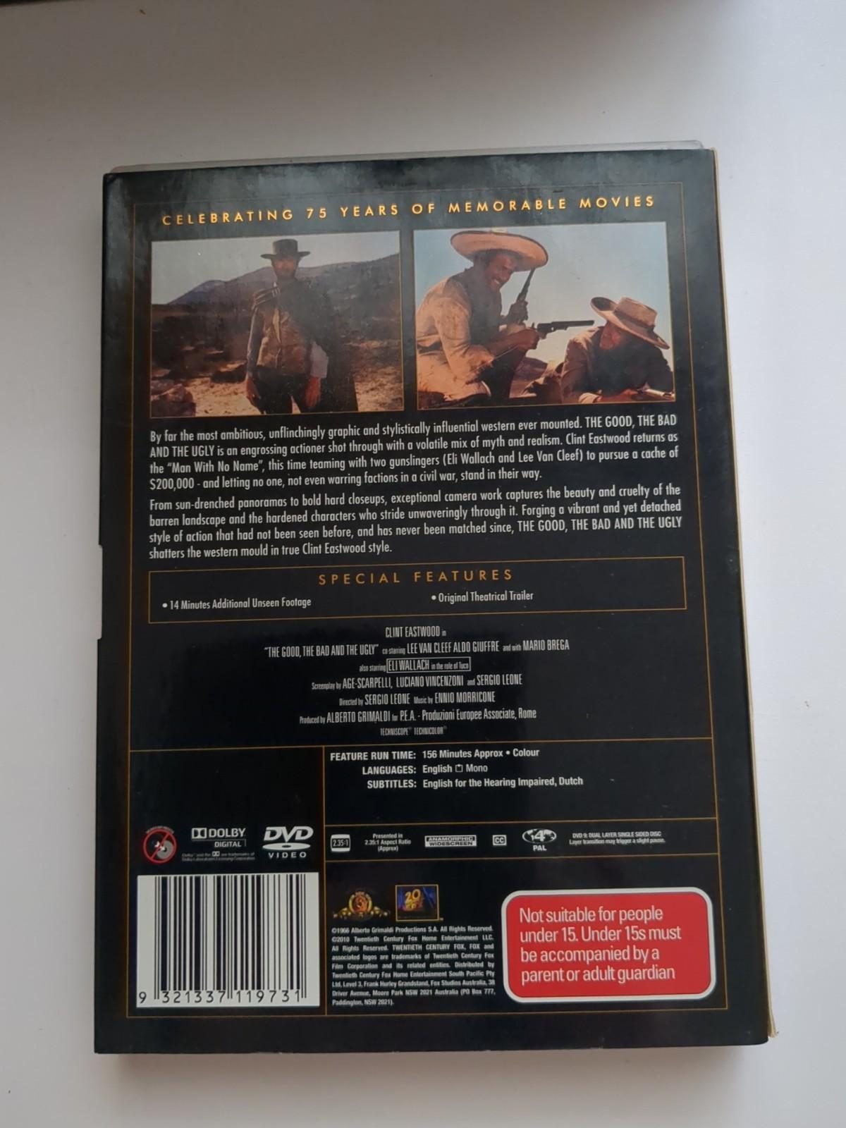 Clint Eastwood The Good The Bad and The Ugly DVD Movies