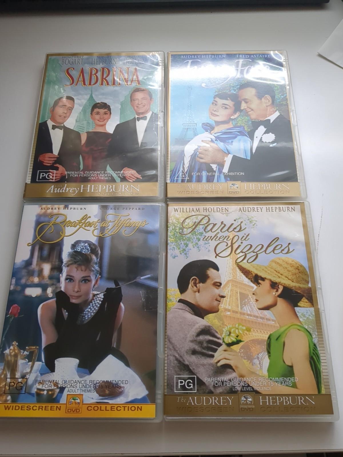 Audrey Hepburn DVD Movie Box Set Breakfast Tiffany's Sabrina R4